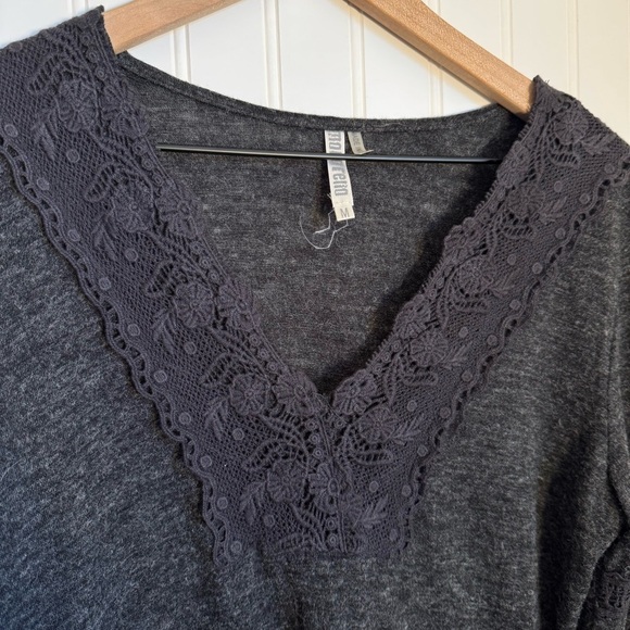 Monoreno Dark Gray Lace Long Sleeve Dress Women’s Size Medium - Picture 6 of 12